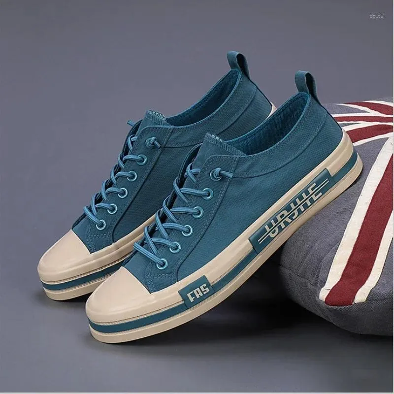 Scarpe casual Panno di seta ghiaccio Uomo Tela Low-cut Walking Piatto Stringate Sneakers per il tempo libero Mocassini di tendenza Chaussure Hommes