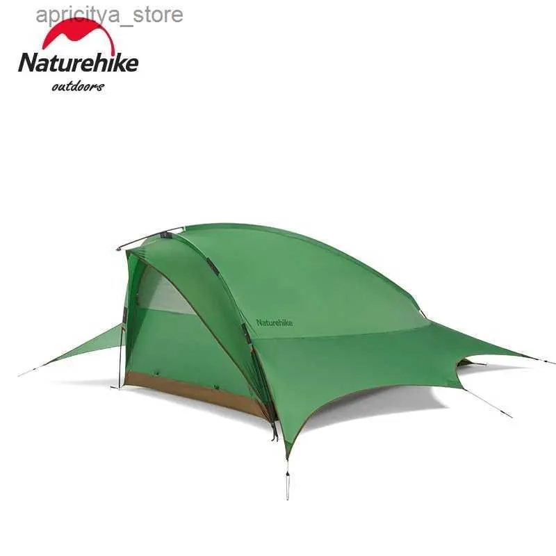 Tendas e abrigos Naturehike 2022 Novo Peixe Voador Dupla Tenda Ao Ar Livre Leve Grande Espaço Tenda Vento e Impermeável Tenda Portátil Barraca de Acampamento24327