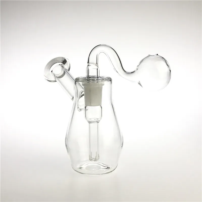 14mm Vrouwelijke Oliebrander Roken Water Bong 4,3 Inch Dikke Pyerx Beker Bongs voor Roken Hand Waterleidingen met 2 Stuks Olie Brander