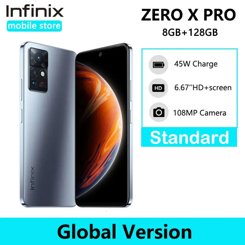 Infinix Zero X Pro 8 GB 128 GB smartfon 108MP kamera Helio G95 120 Hz Szybkość odświeżania 45W Super ładunek