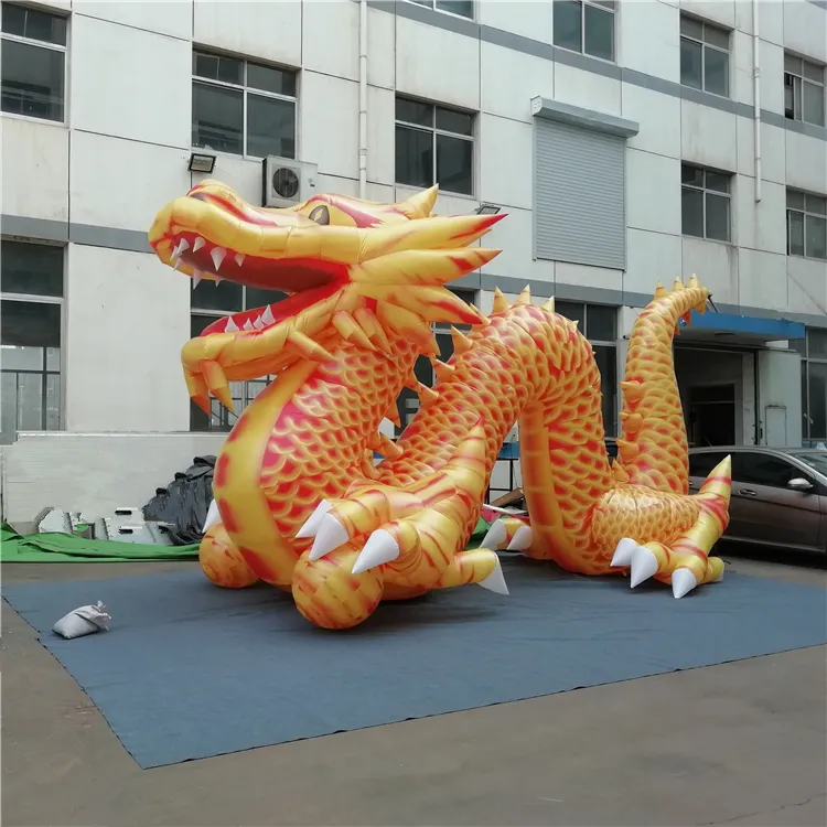 8m 26.2ft Length Giant Inflatable Chinese Dargon Inflatable Dragon Dino for Inflatables Decoration