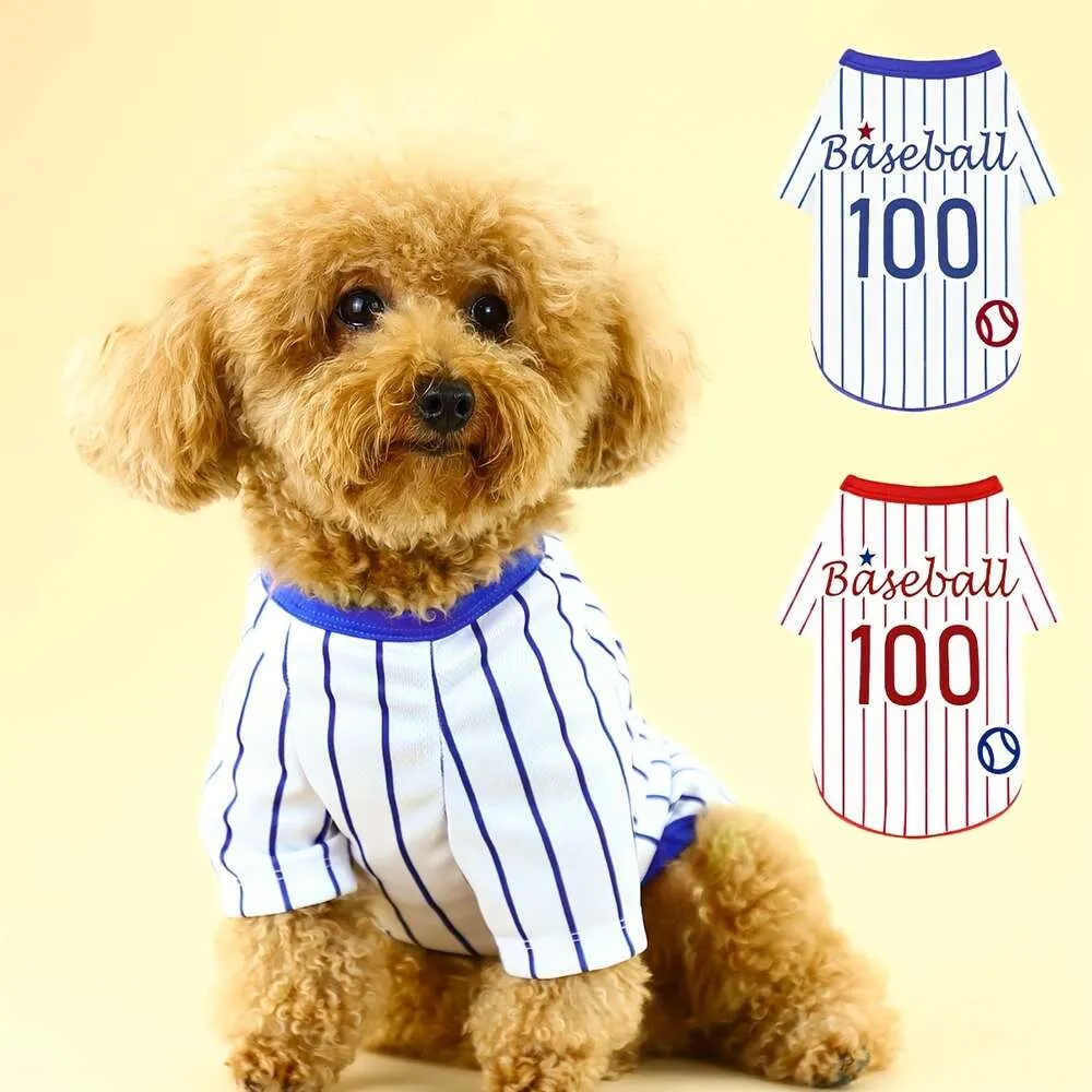 Striped Dog T-Shirt: Sporty Style for Small, Medium Large Breeds! Shop  Now for Comfort Fit!