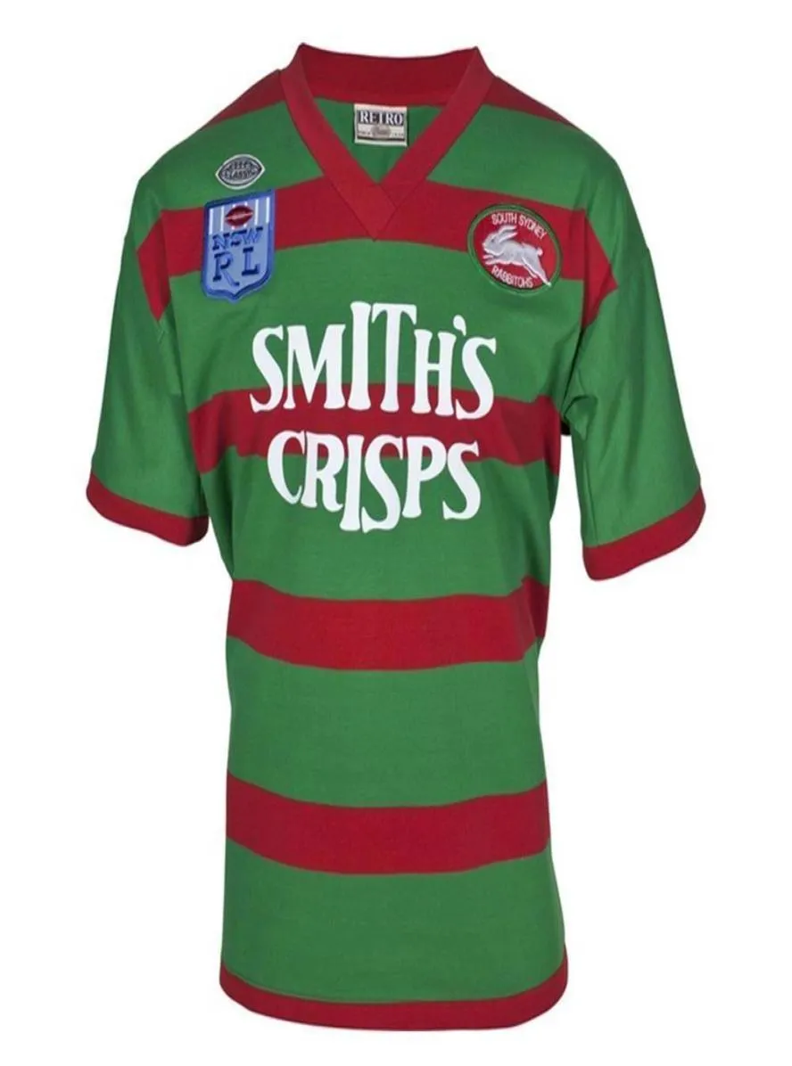 جنوب سيدني Rabbitohs 1989 Retro Rugby Shirt012345673096654