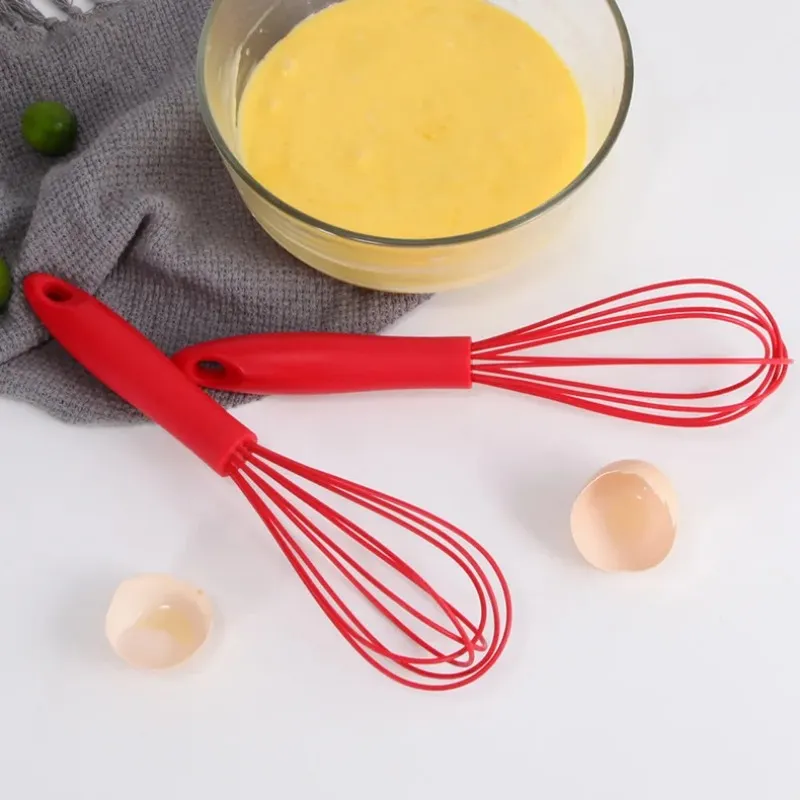 2024 26cm Hand Egg Tools Mixer Silicone Balloon Whisk Milk Cream Frother Kitchen Utensils for Blending Stirring whisk for mixing ingredients