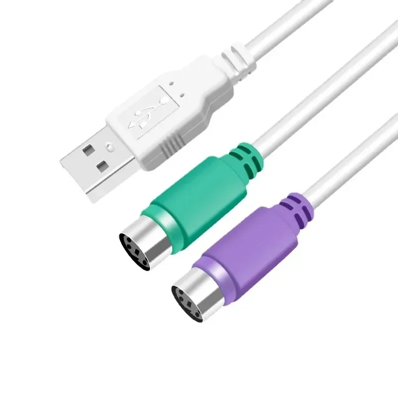 NEUE 1 stücke Heißer Verkauf USB Stecker auf 6Pin 6 Pin PS2 für PS/2 Weibliche Verlängerung Kabel Splitter adapter Stecker Tastatur Maus Scanner