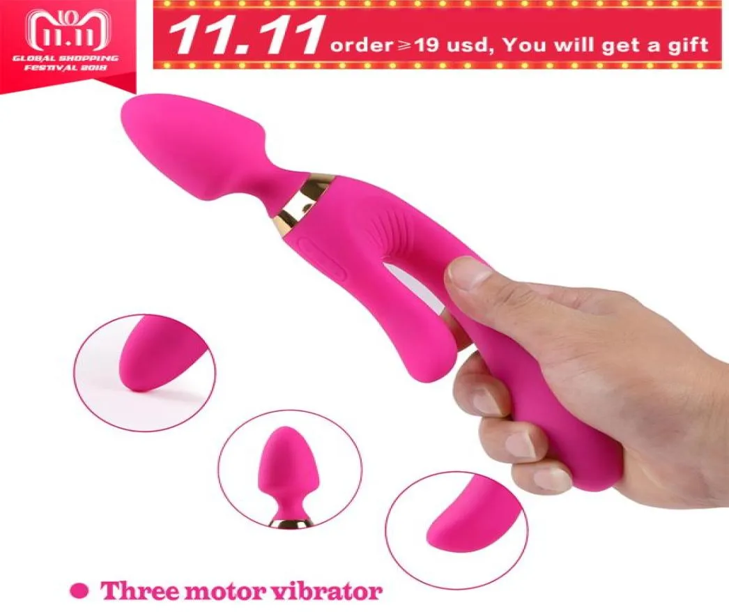 Egzotyczne akcesoria g wibratory dla kobiet stymulator łechtaczki 3 wibrujący motor Massager Massager Dorosły Sex Toys dla kobiet S10312066586