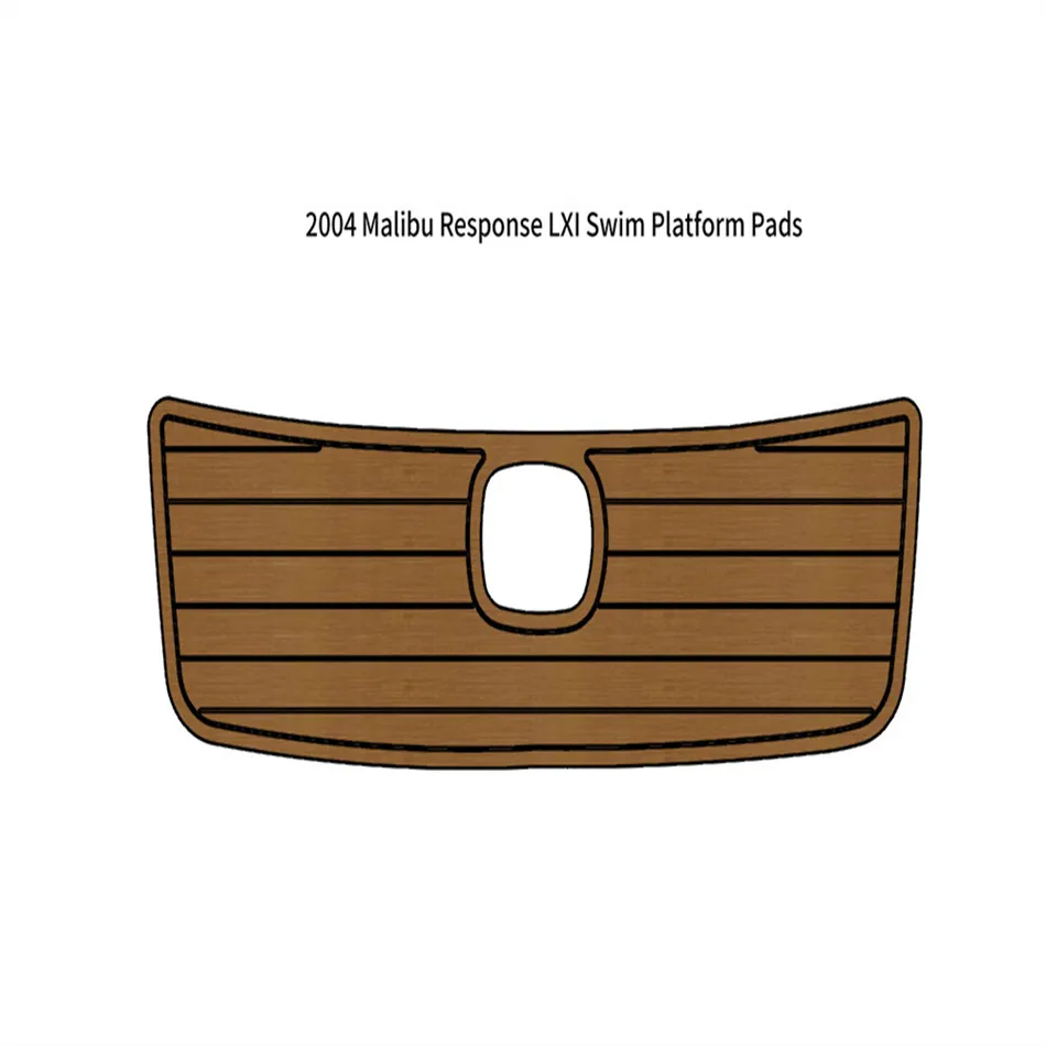 2004 Malibu 응답 LXI 수영 플랫폼 보트 Eva Faux Faux Teak 데크 플로어 패드 Seadek Marinemat Gatorstep 스타일 자체 접착제