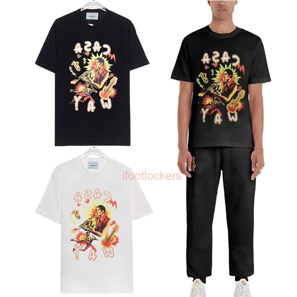 Polo Casa Blanca Herren T-Shirt modisch 24 Sommer Neuer Notbrief bedruckt kurzes T-Shirt