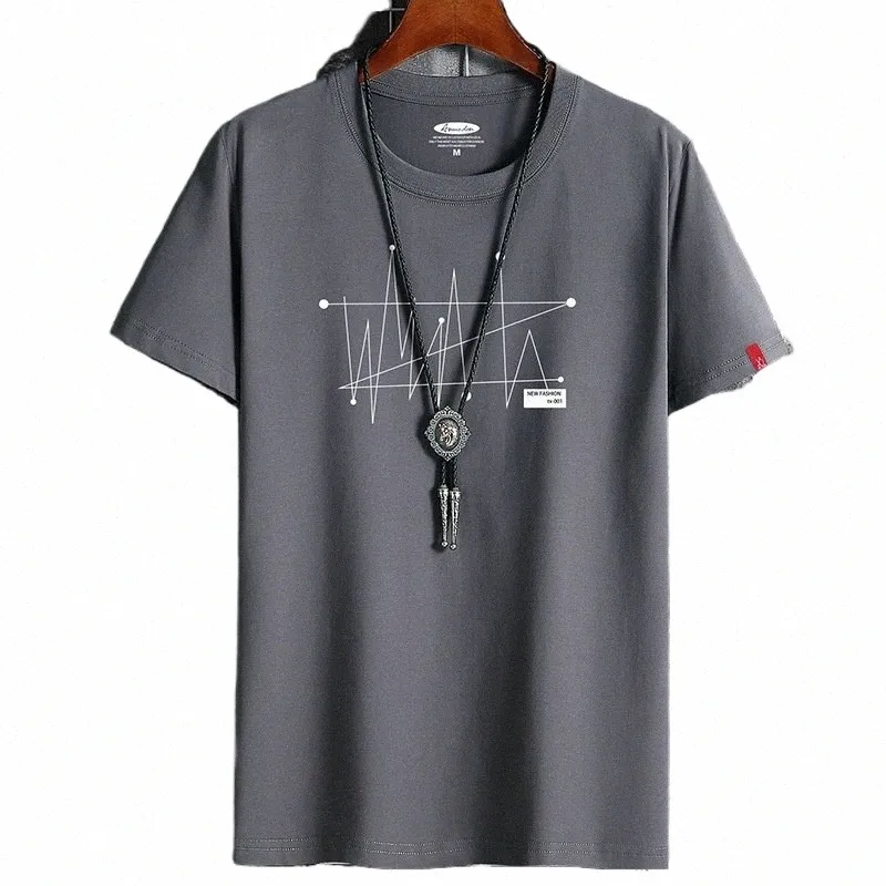 manga Tshirt Tops Oversize Men Loose Tee 100% Cott Fi Goth Print Men's Short Sleeve T-shirt Summer New Male Casual Tshirt y5Jl#