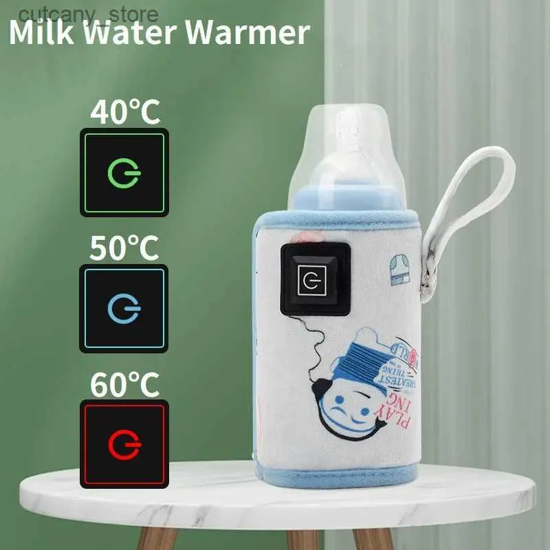 Butelki dla niemowląt# USB Milk Water Water Travel Strolr Izolowana torba dla niemowląt Bottowa grzejnik Bezpieczne dostawy dla dzieci Zasilanie na zewnątrz zimą karmienie L240327