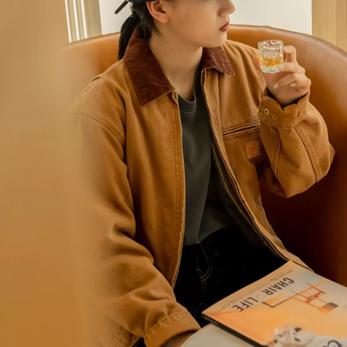 Mens Duck Canvas Detroit Jacket - Relaxed Fit, Blanket Lined