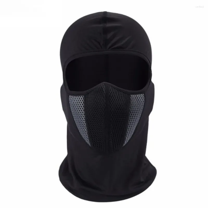 Cappellini da ciclismo Uomo Maschera integrale Traspirante Passamontagna da moto Sport Sciarpa antivento Comodo copricapo morbido Cappello Bandana Ciclismo