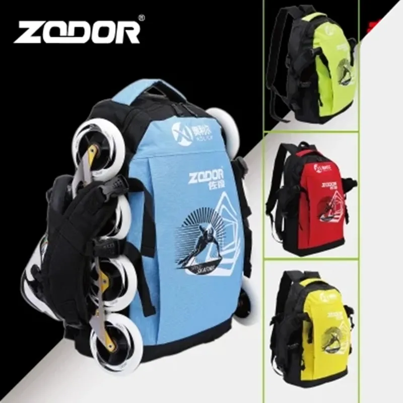 Covers Inline speed skates shoes backpack green red yellow blue carbon fiber race skates container support EUR 46 maximum skating bag