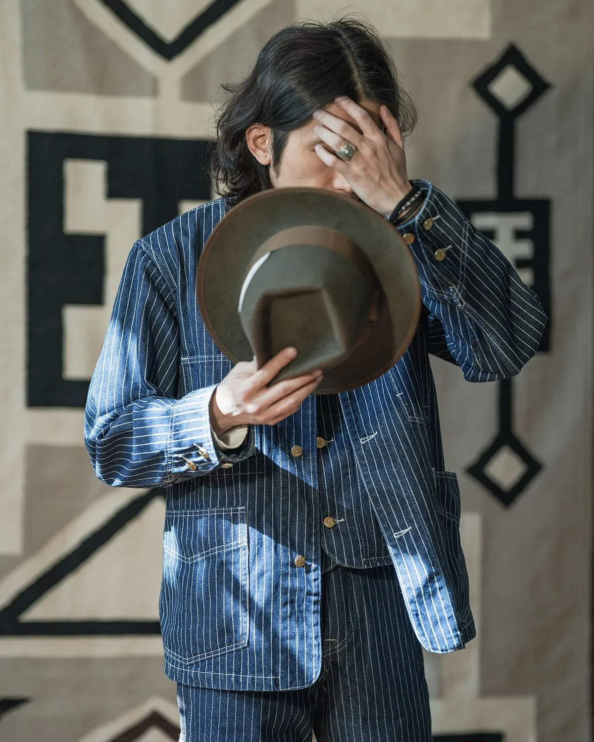 DHgate.com:1930s Vintage Mens Workwear Railway Denim Coat DHgate.com:1930s Vintage Mens Workwear Railway Denim Coat