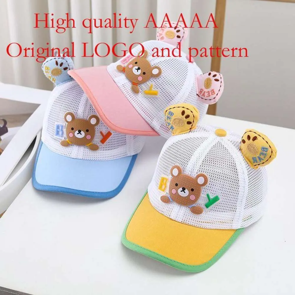 Children's New Summer Mesh Thin Style Duck Tongue for Boys Girls Cute, and Cute Sunscreen Baseball Hat Versatile