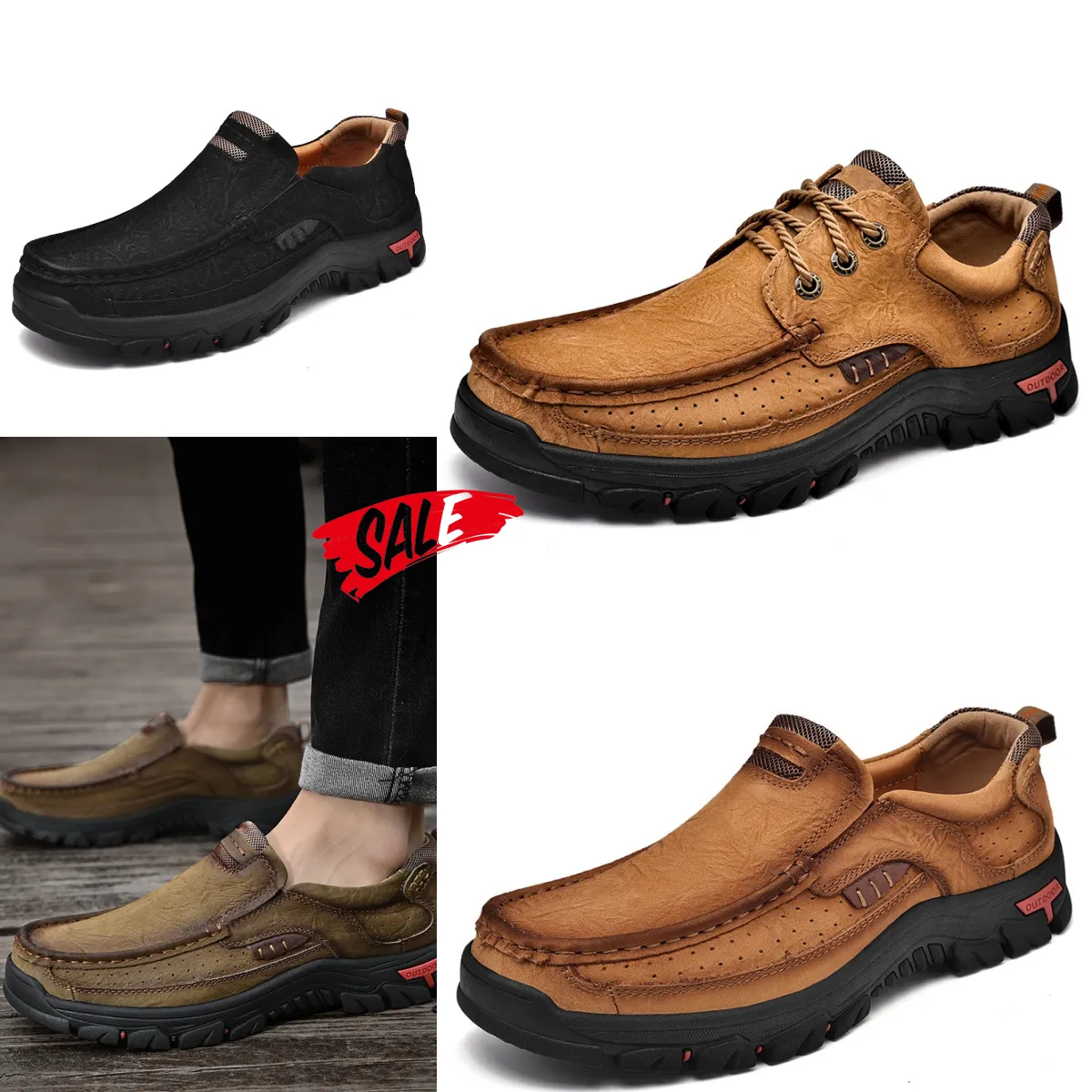 Мужская обувь Positive Comfort, лоферы, повседневная кожаная обувь, походная обувь, различные варианты, дизайнерские кроссовки, кроссовки GAI 38-51