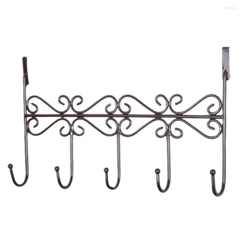 Hangers Wrought Iron Door Hook Punch Free Towel Hat Coat Clothes Bag Kitchen Hooks Hanger Bathroom Wall Hanging Rack