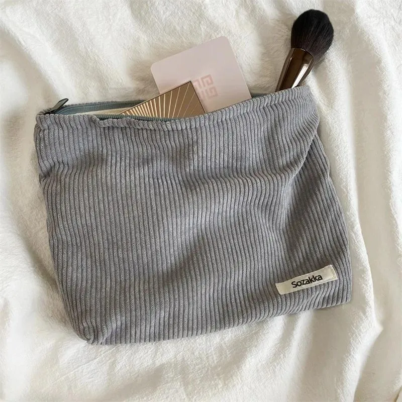 Sacs à cosmétiques pour femmes, pochette de maquillage en tissu de coton, étui de rangement de rouge à lèvres de voyage à main, pochette à fermeture éclair pour téléphone