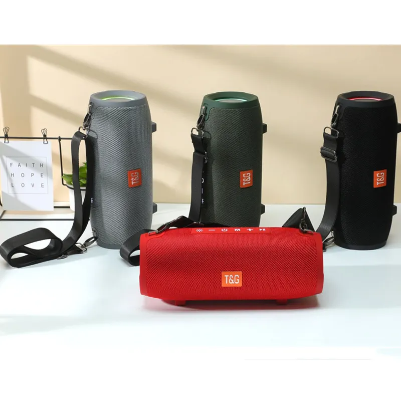 Altoparlante Bluetooth TG322 Grande tamburo da guerra con scheda USBTF con luce anti-pellicola collegata al subwoofer pesante portatile radio esterno