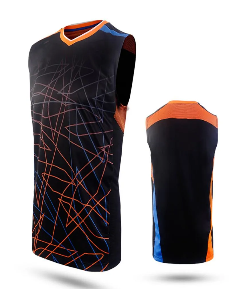 Nouveaux vêtements de badminton vêtements sans manches hommes039s vêtements de sport sans manches robes de volley-ball de tennis respirant été sw9982922