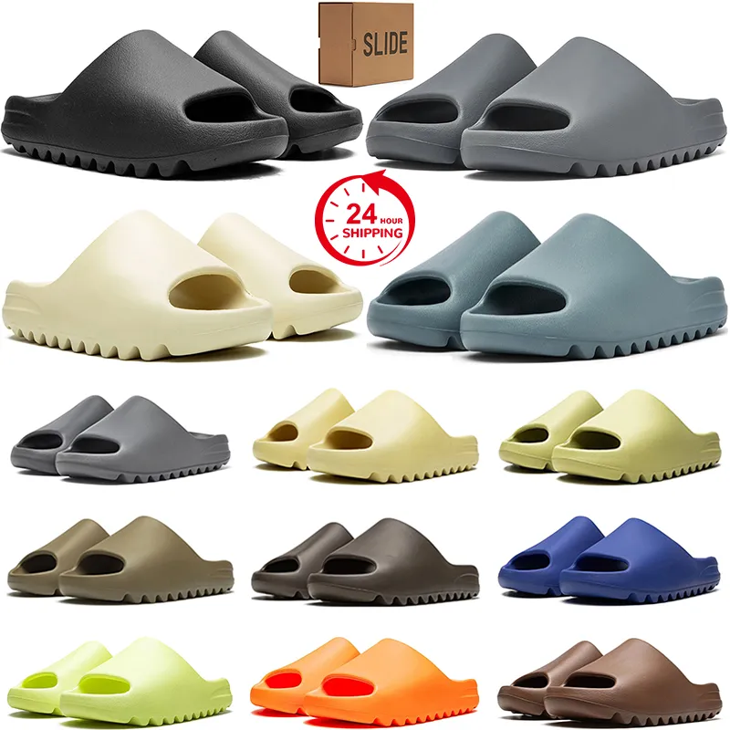 med boxdesigner tofflor män kvinnor glider onyx ben öken sand jorden bruna blå gröna män skjutreglage sandaler sommar flip flop skor