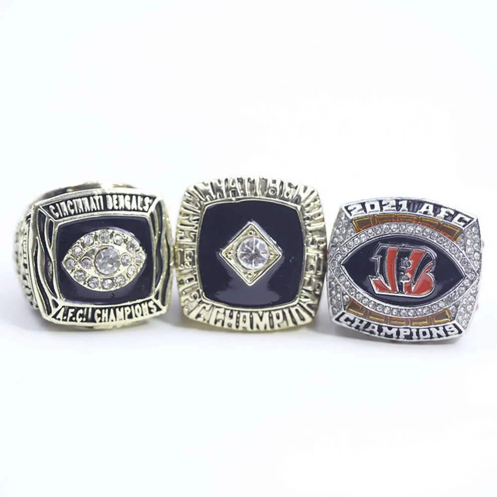 1981 1988 2021 Cincinnati Tiger AFC All-American Champion Ring Seti 3 PCS