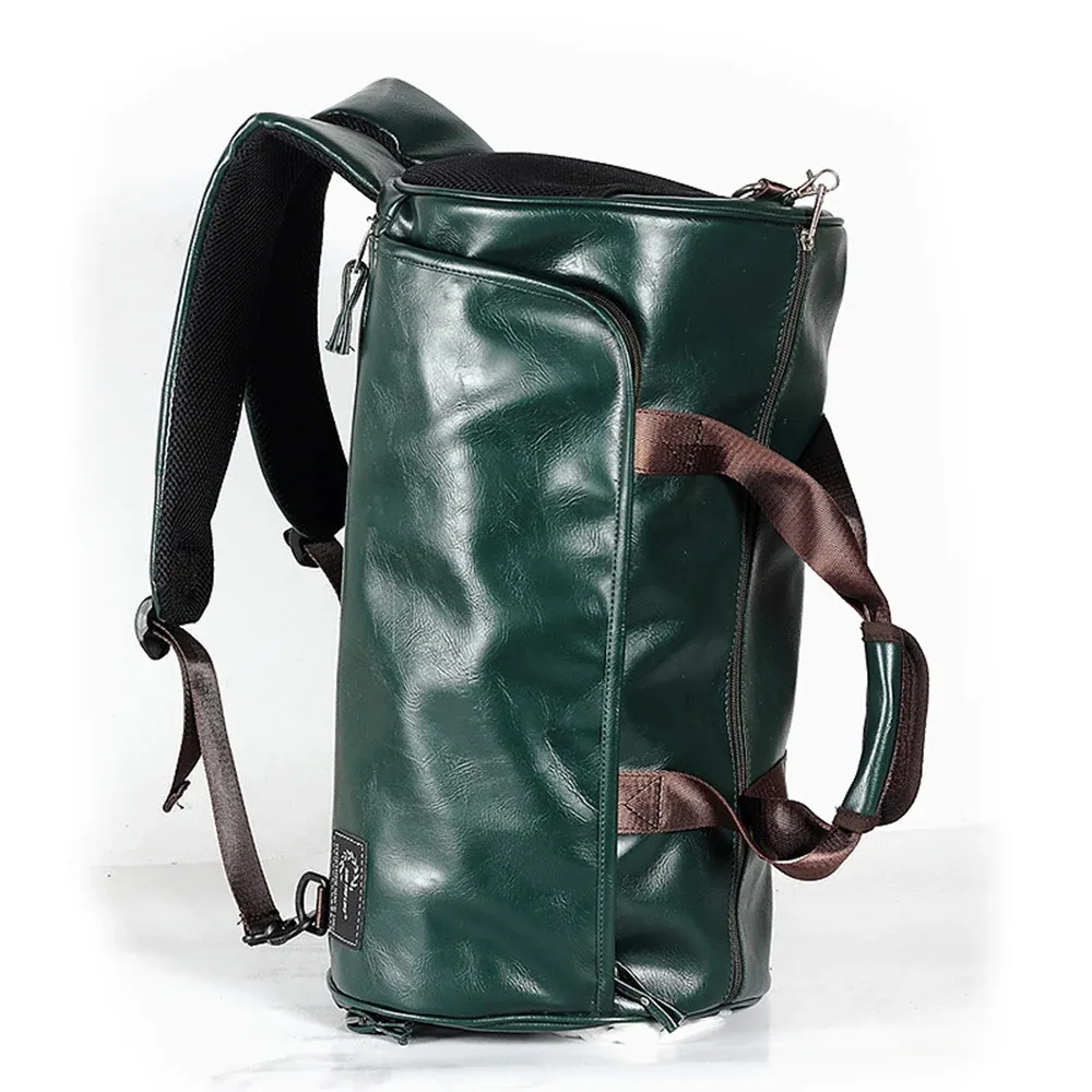 Bags PU Gym Bag Backpack Fitness Bags Dry Wet Separation for Shoes Outdoor Shoulder Gymtas Tas Sac De Sport Mochila Sportbag X245A