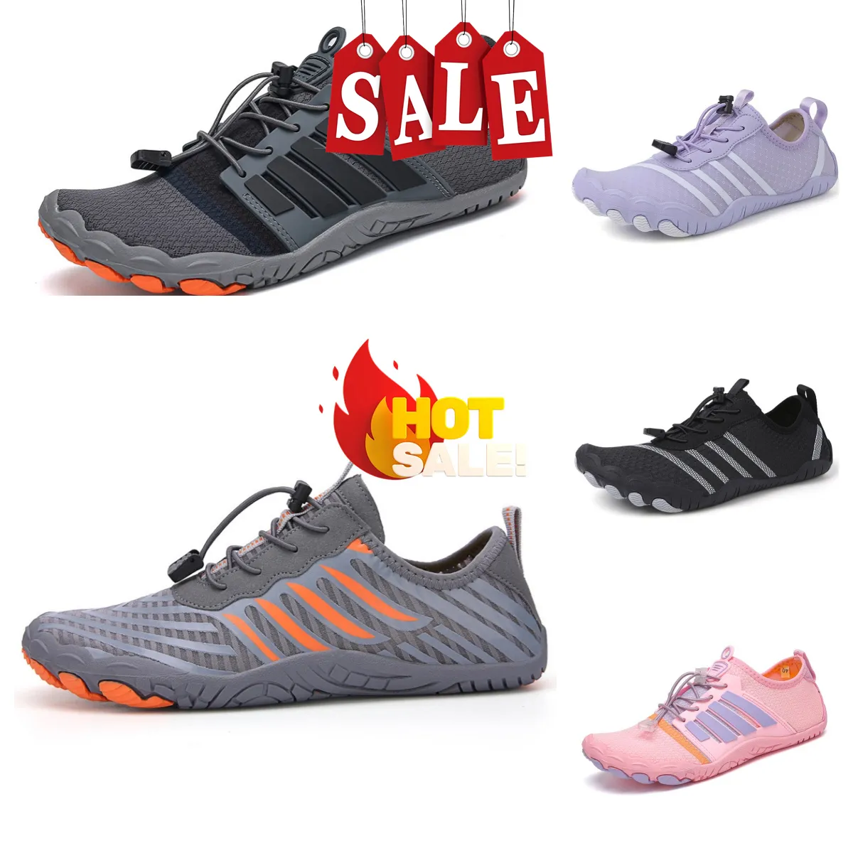 Unisex Shoes Swimming GAI water wading shoes five finger fitness couples beach diving river tracing shoes Unisex Shoes Water Outdoor Sneakers summer 2024