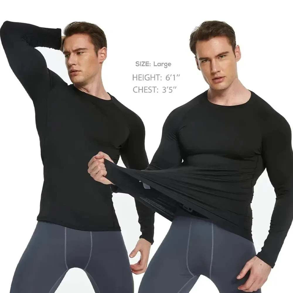 Maglia Compressione Uomo A Manica Corta - T-Shirt Elasticizzata Sportiva, Asciugatura Rapida Per Fitness, Corsa E Palestra