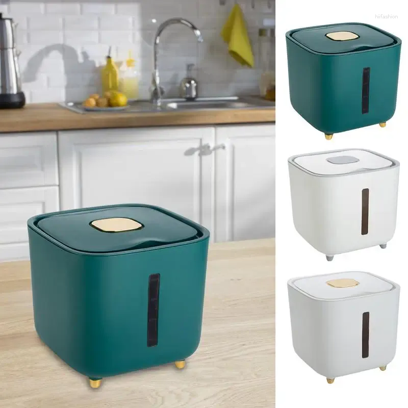 Storage Bottles Rice Bucket 10kg Airtight Bin Food Container Multi-use Kitchen And Pantry Organization For Sugar Pasta