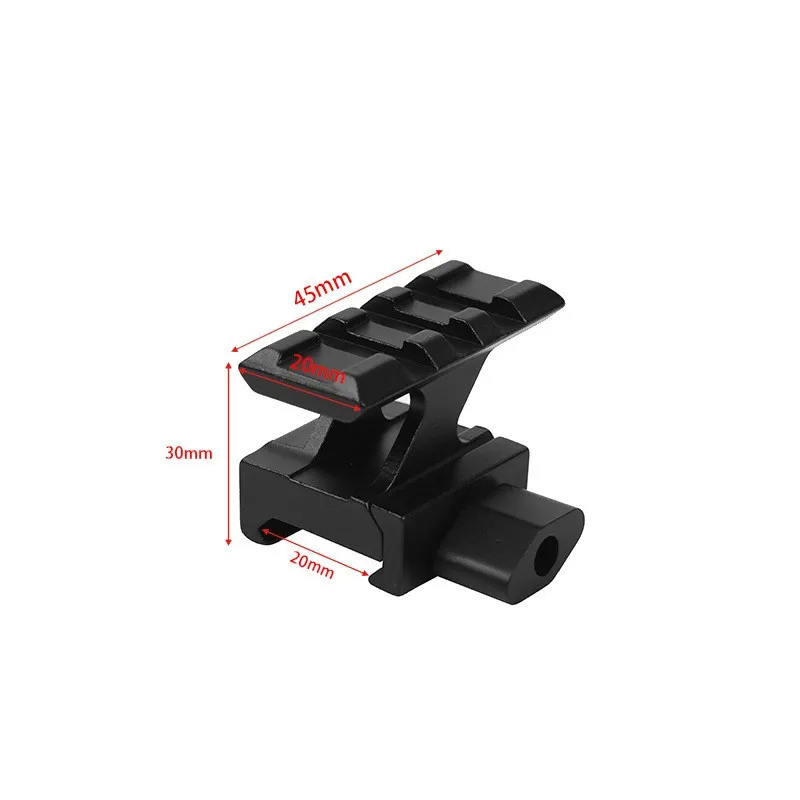 Rail de guidage surélevé avec 20 tours et support surélevé de 20 mm T1 Rail de guidage surélevé en forme de Z