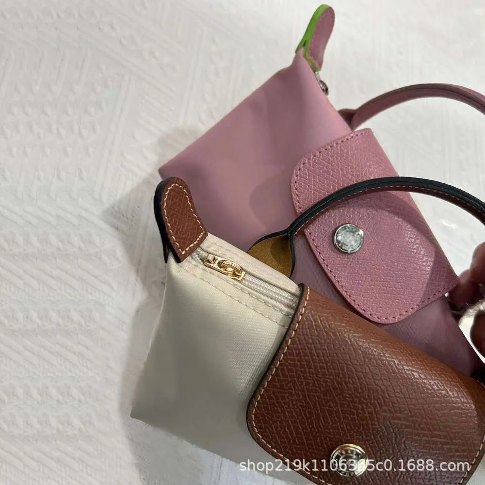 Shop Crossbody Bag Cheap Export High Quality Mini Dumpling Bun 2024 New Nylon with Genuine Leather Makeup Phone