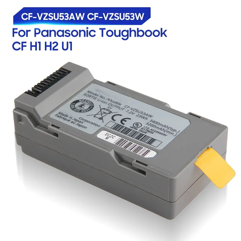 パナソニックタフブック用バッテリーオリジナル交換用バッテリーCF U1 H1 H1 H2 CFVZSU53AW CFVZSU53W本物のバッテリー3400MAH