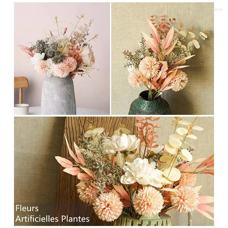 Fiori decorativi decorazioni per la casa nordica finta dentelione bouquet ins anto produttori di vento all'ingrosso salotto all'ingrosso vaso di ristorante