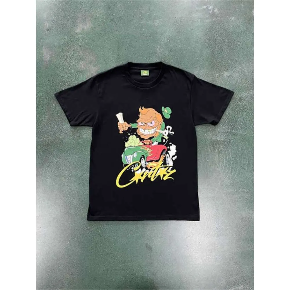 新しいピエロのレプレコーンティービッグピクチャーファンプリントヨーロッパとアメリカンストリートヒップホップTシャツ