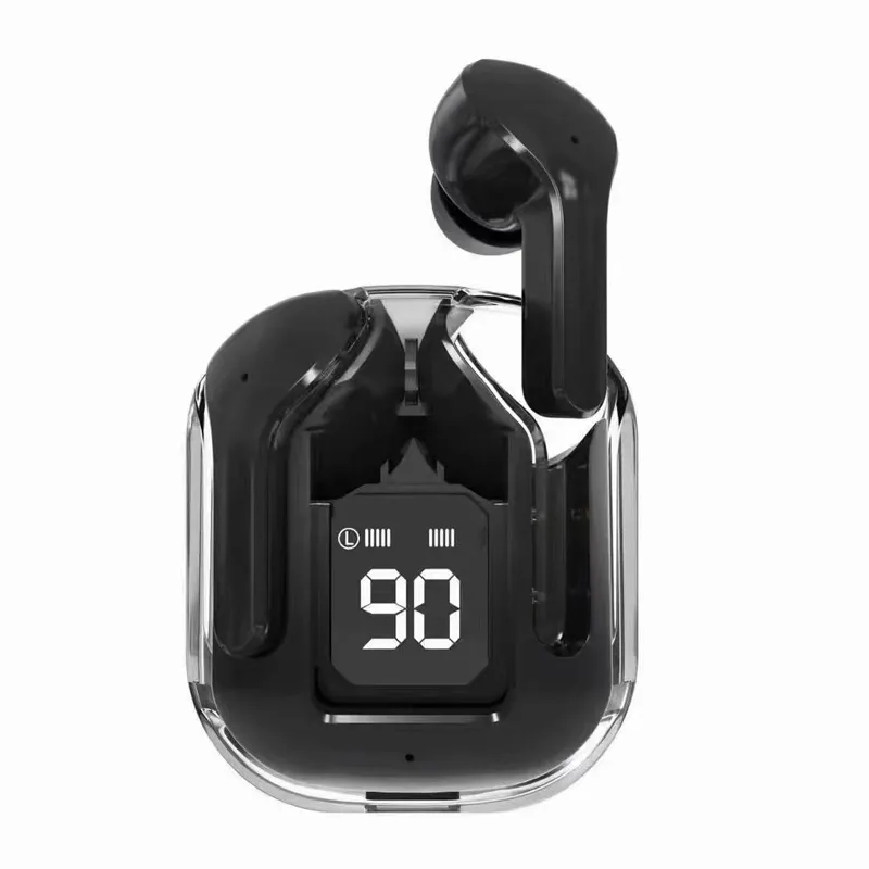 Ultrapods Max Air1 Fones de ouvido sem fio Bluetooth 5.3 TWS Fones de ouvido multicoloridos com tela digital LED para jogos Fone de ouvido intra-auricular Fones de ouvido esportivos para todos os smartphones