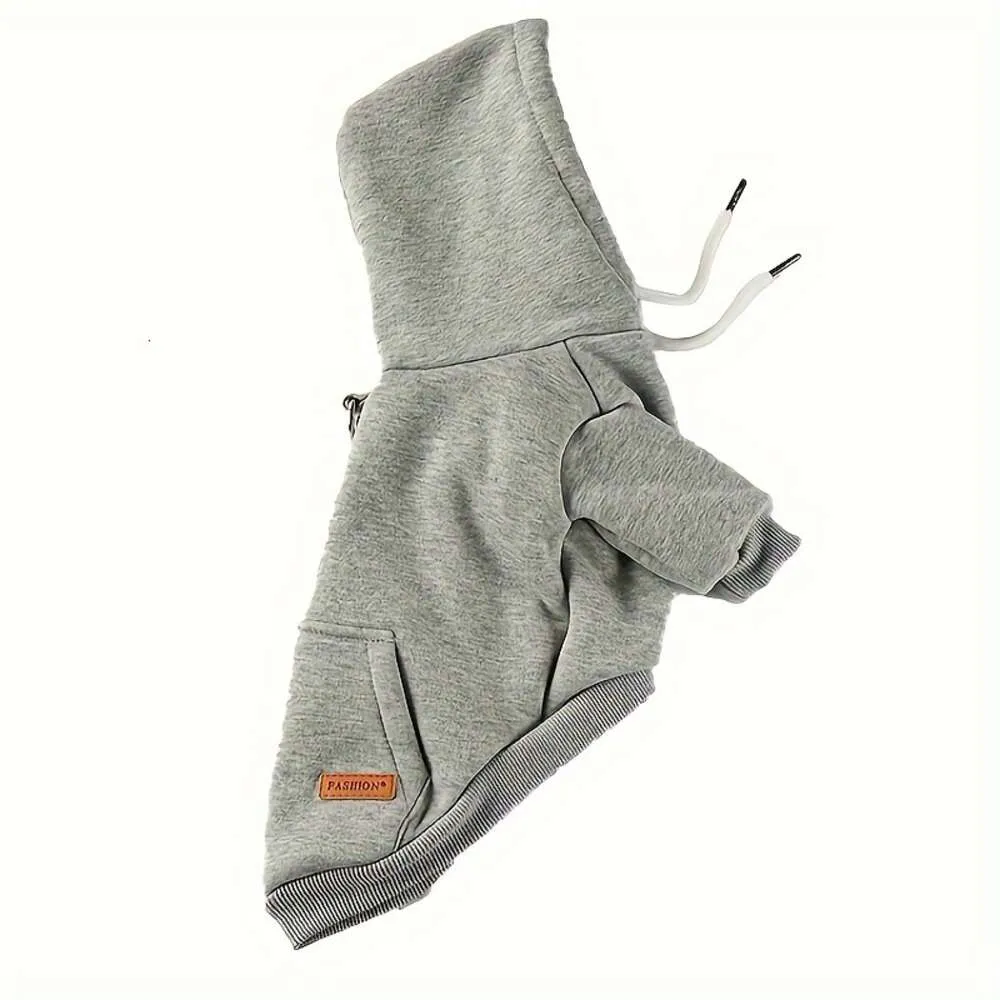 Cozy Pet Hoodie with Back Pocket for Small Dogs - Keep Your Furry Friend Warm and Stylish