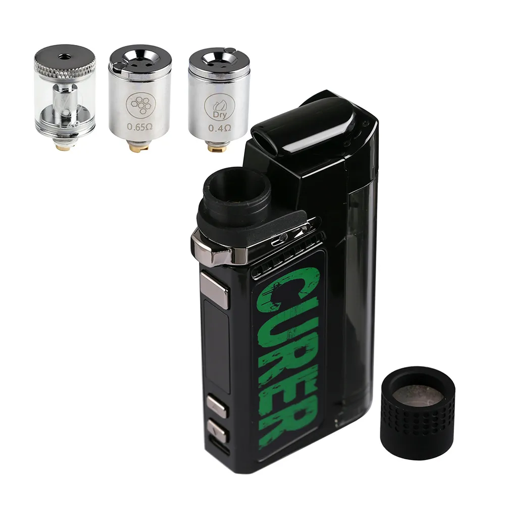 100% Originele 3 in 1 LTQ Curer Kit Droge Kruiden Vaporizer Droog Kook Bakken Thermostaat Vaporizer Batterij Verwarming Kamer Zichtbaar Scherm