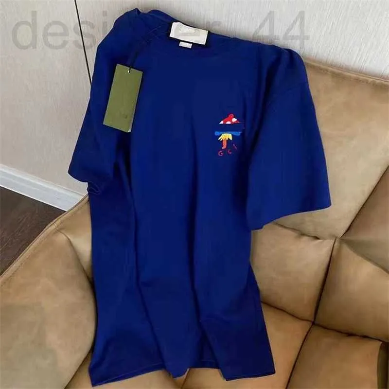 여자 티셔츠 디자이너 창고를 사용하여 새로운 스타일의 버섯 편지 라운드 슬프 여자 셔츠 판매 온라인 _yy 3v98