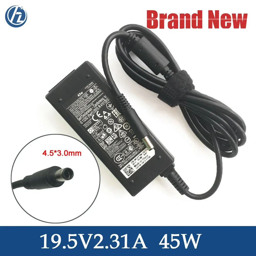 Adaptateur Original 19.5V 2.31A 45W pour ordinateur portable, chargeur pour Dell Vostro 14 3458 3459 5459/Vostro 15 3358 3558 3559 5568 3568