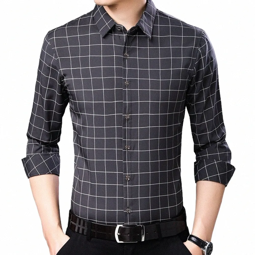 2022 marca xadrez camisas masculinas para roupas masculinas coreano fi lg manga camisa luxo dr roupas casuais 23605 312l #