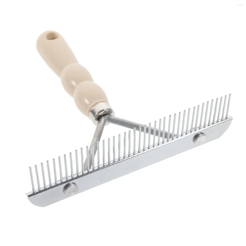 Dog Apparel Hair Comb Handle Pet Brush Rake Grooming Daily Supply Removal Handheld Non-slip Puppy