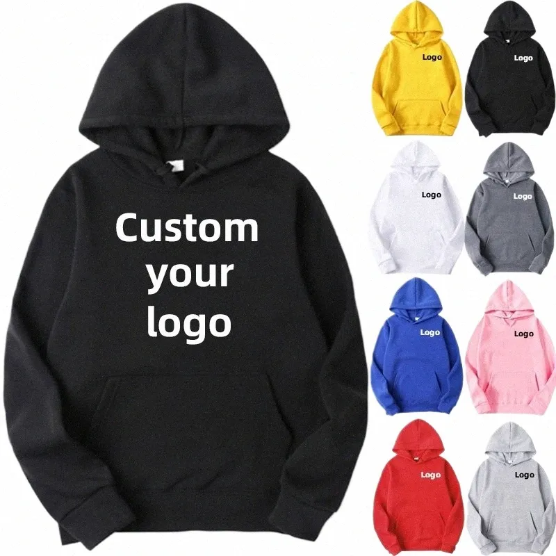 Männer und Frauen DIY Gedruckt Mit Kapuze Sweatshirt Lose Pullover Frühling Herbst Winter Cott Passen Sie Ihr Logo Hoodie S-4XL d09f #