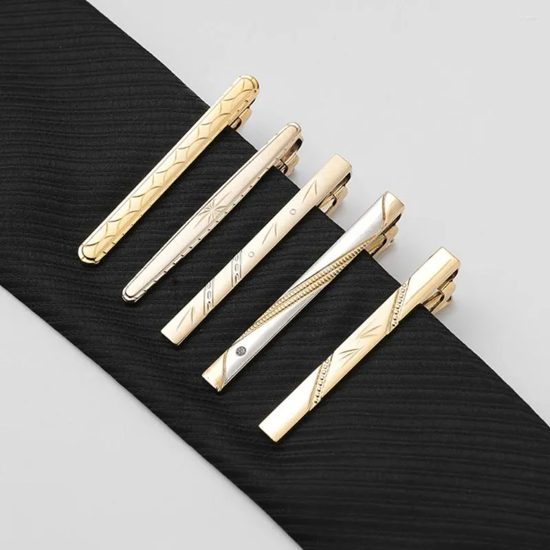 Bow Ties Classic Simple Style Tie Clip for Men Business Slyckig CLASP Gentleman Bar Pin Kortklipp Mäns tillbehör