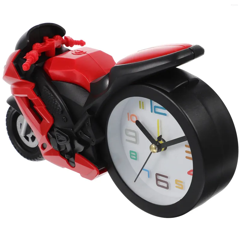 Tischuhren Kinderwecker Ornamente Bücherregal Regal Motorrad Dekoration Desktop Klassische Bewegung Motorrad Student Retro