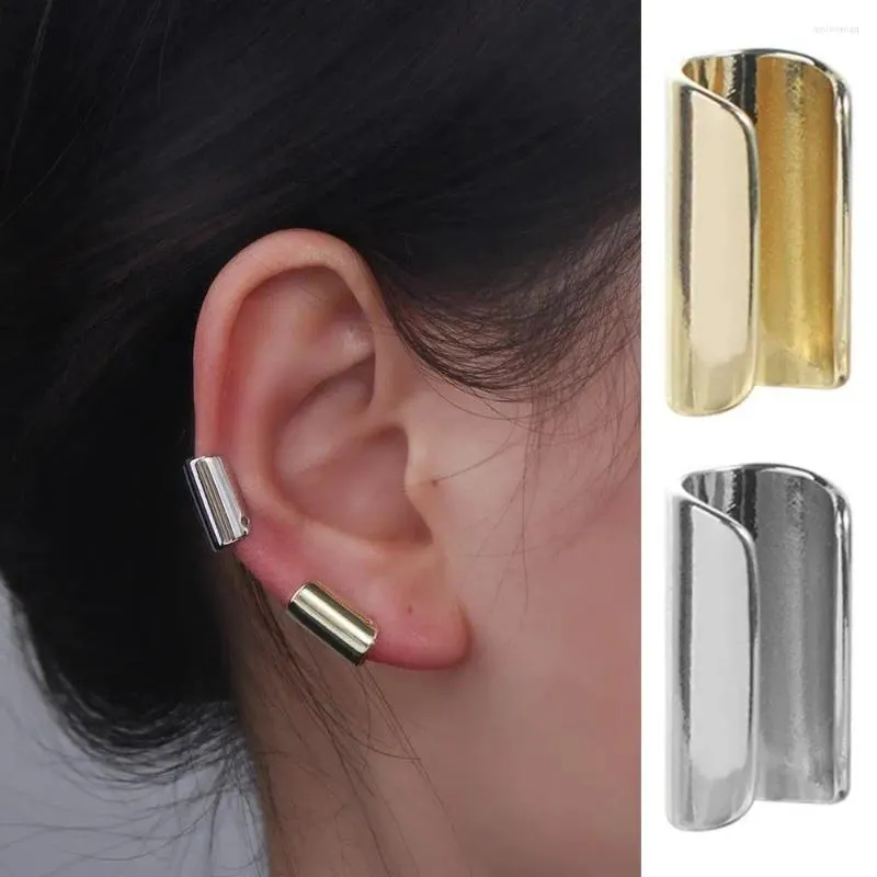 Backs Earrings Long Tube Clip Earring Men Non-Piercing Ear Bone On For Women Fake Cuff Tragus Piercing Jewelry