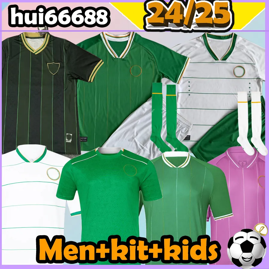 4xl Irlands Soccer Jerseys National Team 2024 2025 Doherty McClean Egan Robinson Obafemi Brady Hendrick Cullen Browne Brady Men Kit Kids Football Shirts Uniform