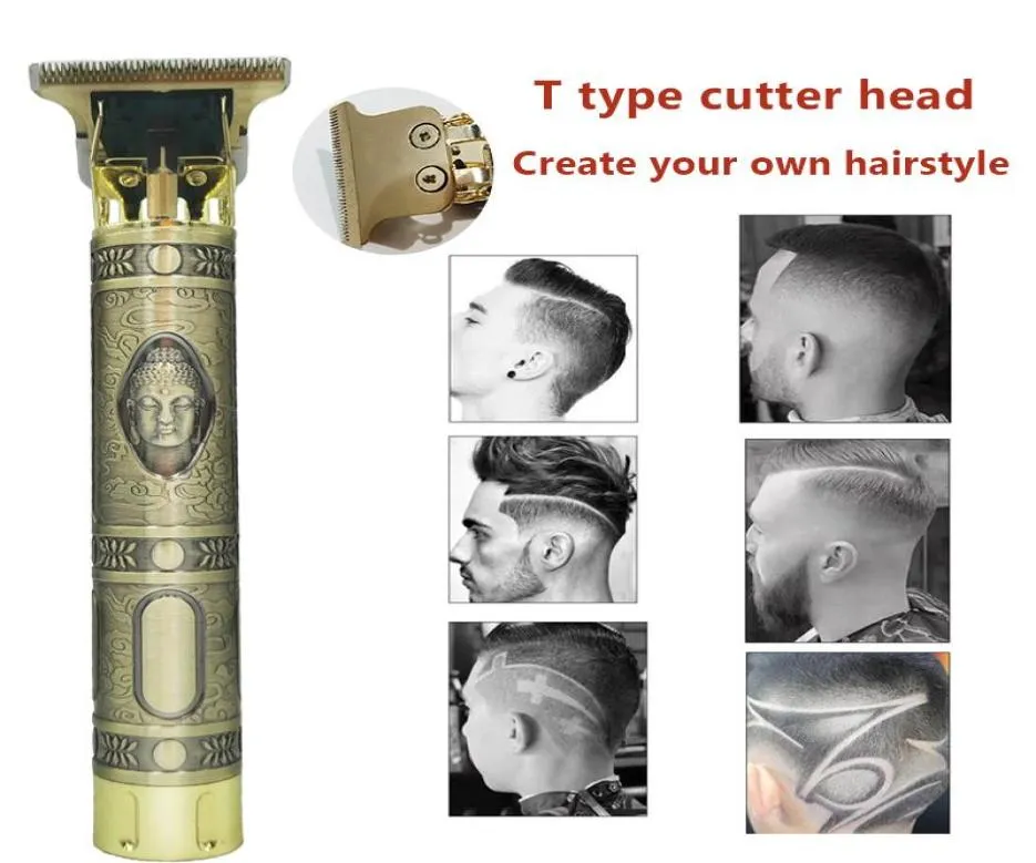 2021 fashion clipper Electric hair trimmer Cordless Shaver Trimmer 0mm Men Barber Hair Cutting Machine Carved Hair clipper Hairdre6931911