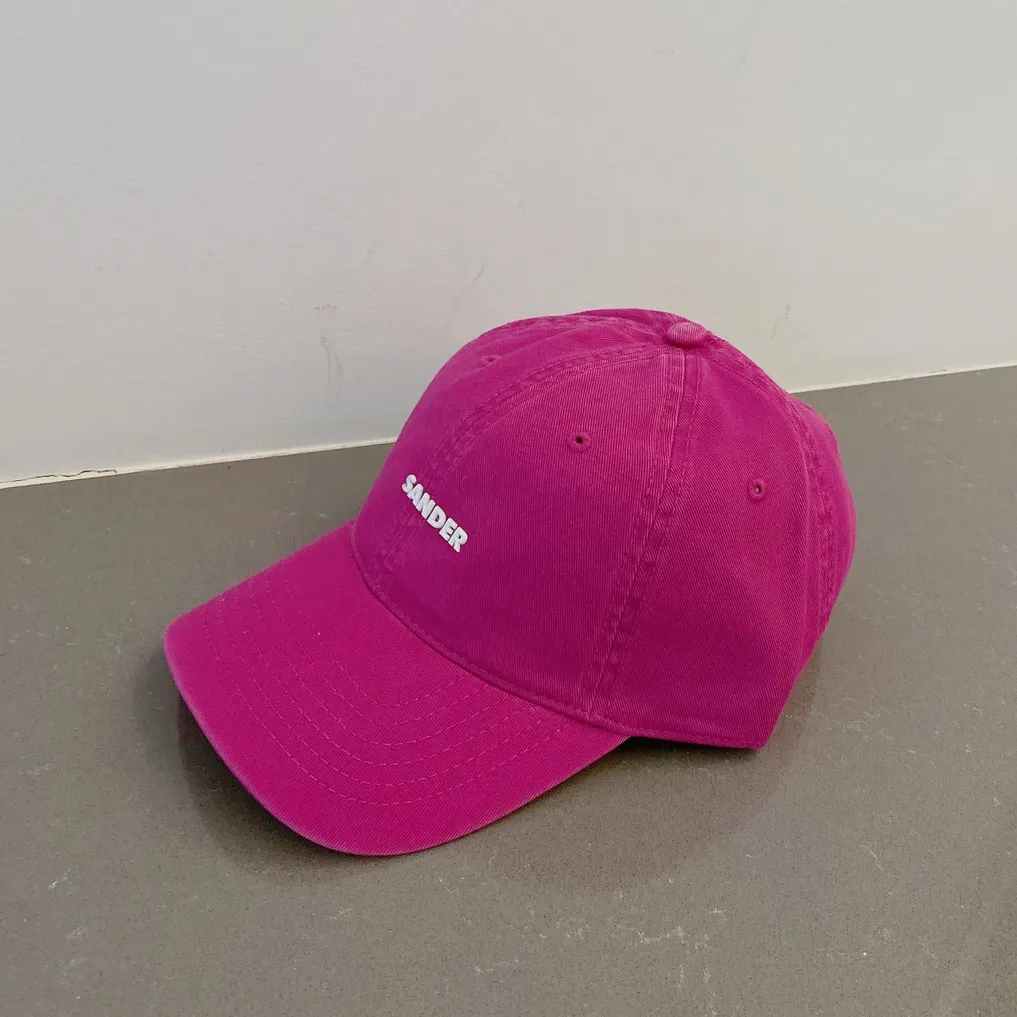 Pink Cotton Baseball Cap Hatt Justerbar kulkapslar utomhus slitage mode hattar visir trucker hatt tillbehör unisex