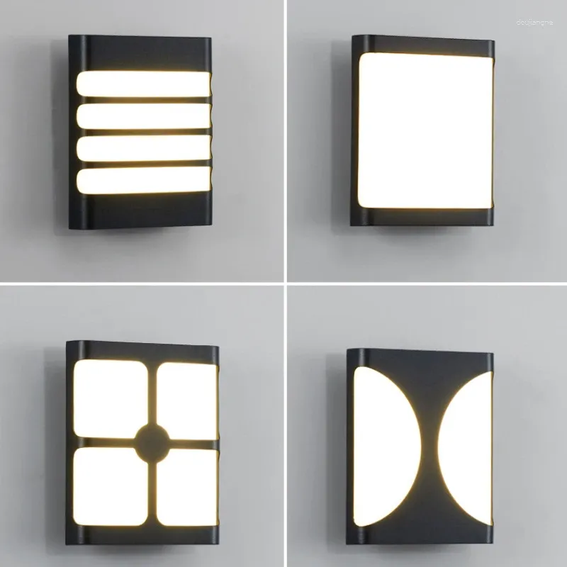 Vägglampa modern utomhus ledig vattentät IP65 trädgård gångbalkong entryway sconce hem dekoratioan ljus fixtur lyster